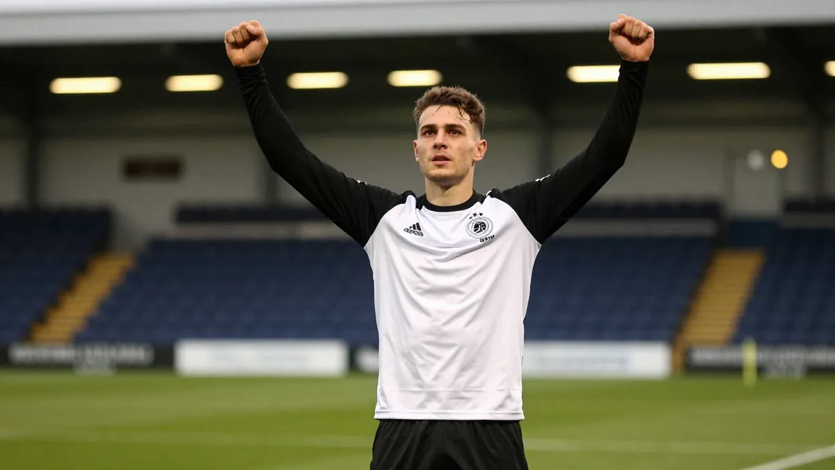 Bobby Faulkner, a 22-year-old defender on loan at Tranmere Rovers, stepped into goal after Harrison Male was injured in...